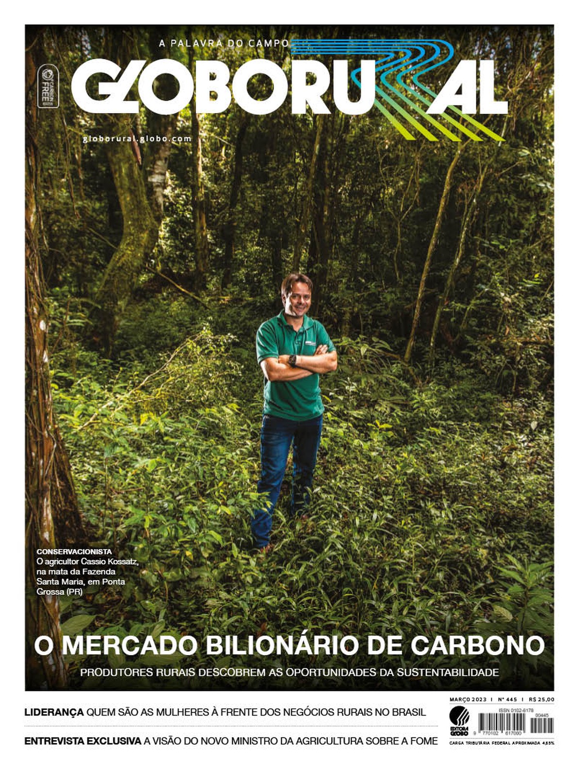 Mercado de crédito de carbono é o destaque da Globo Rural de março - Revista Globo Rural
