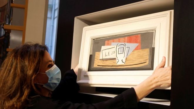 BBC: Quadro 'Natureza Morta', feito por Picasso em 1921, arrecadou R$ 31,3 milhões em rifa (Foto: Reuters via BBC)