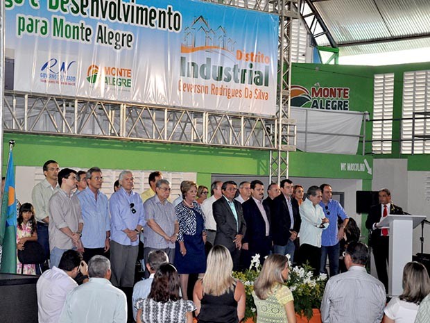 Distrito Industrial de Monte Alegre foi inaugurado nesta sexta-feira (14) (Foto: Divulgação/Governo do RN)