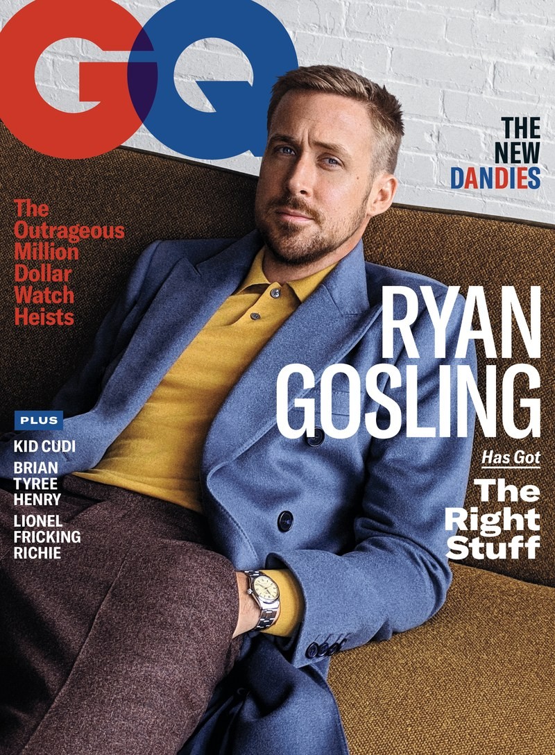 Ryan Gosling na capa da GQ US (Foto: Reprodução)