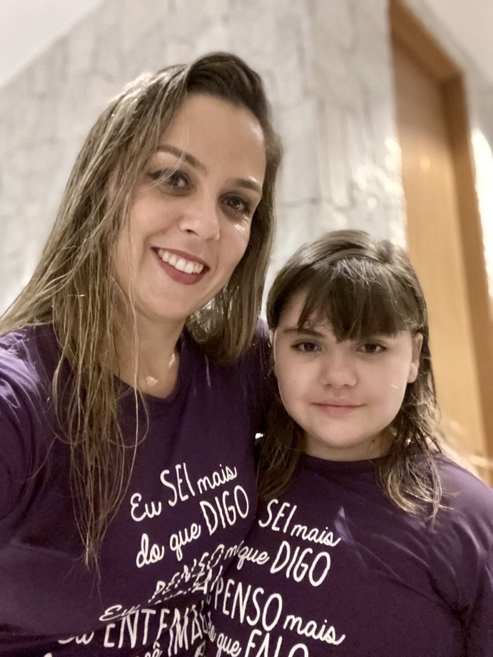 Fabiana Garofalo Collavini Cunha e a filha, Ana Beatriz: luta pela divulgação da apraxia da fala (Foto: Arquivo Pessoal)