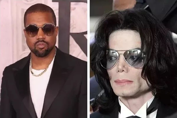 Os músicos Kanye West e Michael Jackson (Foto: Getty Images)