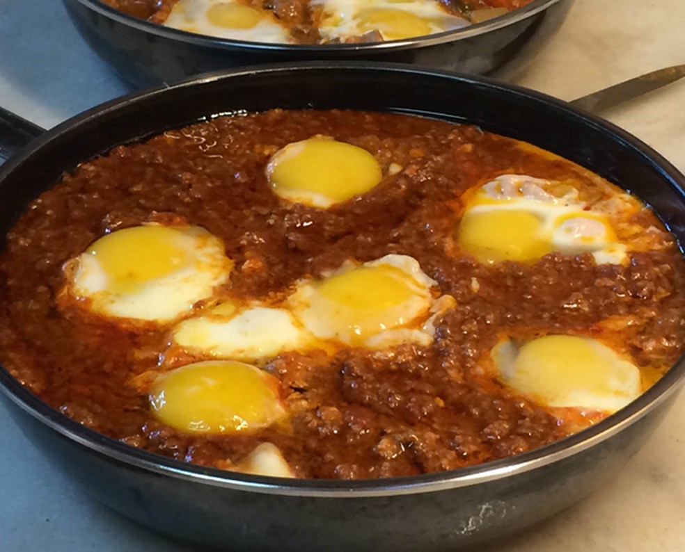 Carne à Moda árabe Shakshuka