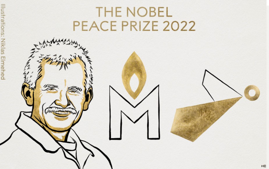 Ativista bielorusso Ales Bialitski e as organizações dos direitos humanos Memorial, da Rússia, e Centro pelas Liberdades Civis, da Ucrânia foram escolhidos nesta sexta-feira como ganhadores do Prêmio Nobel da Paz