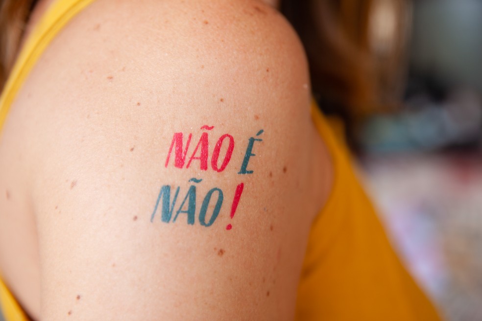 "Não é não" é uma das campanhas utilizadas para combater a importunação sexual — Foto: Guilherme Carsan/Divulgação