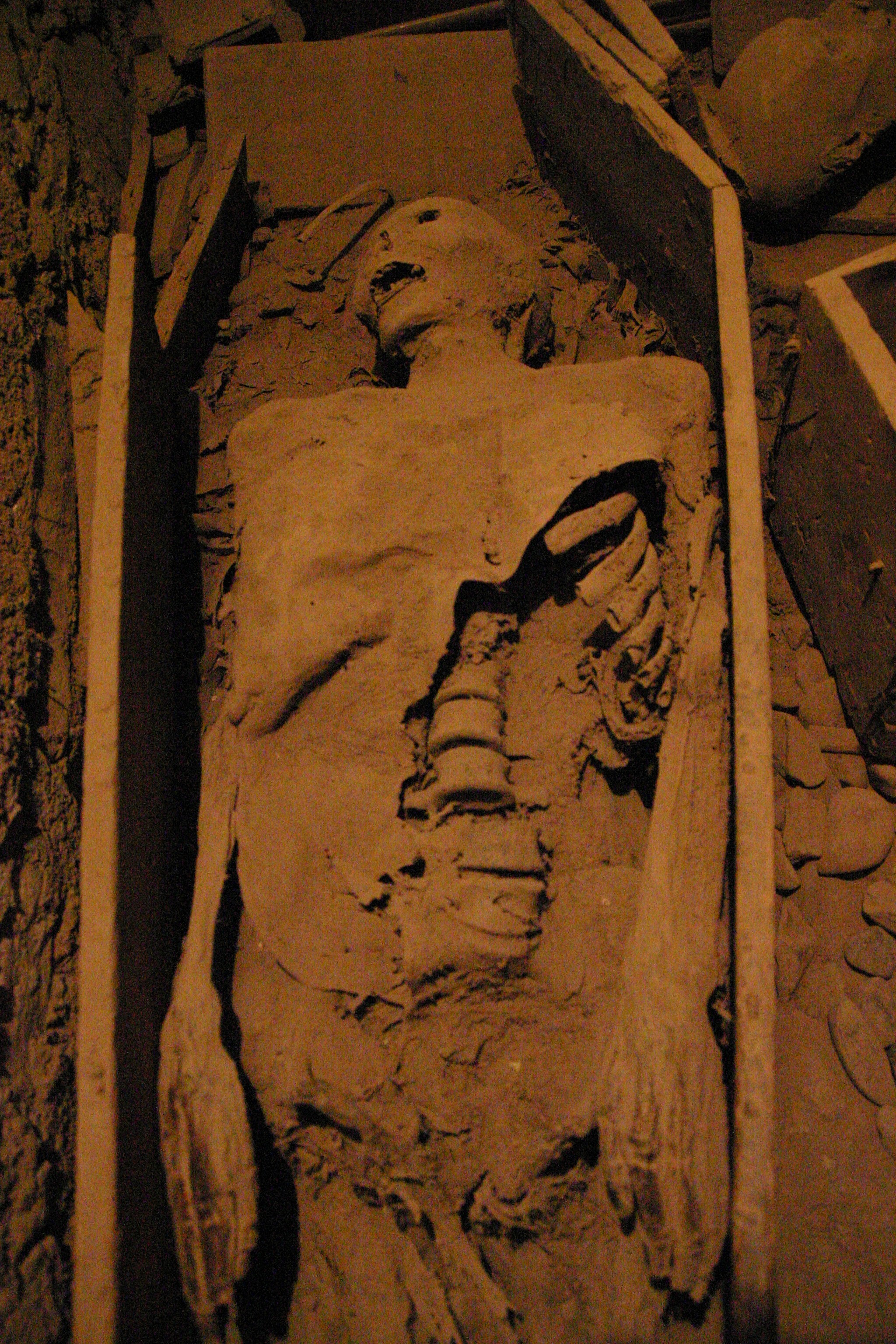Múmia The Crusader, na igreja St. Michin, antes de ser roubada (Foto: Flickr/ J Wynia/Creative Commons)