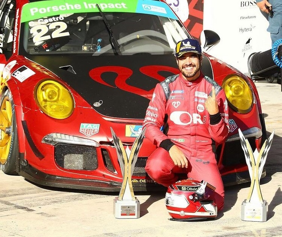 Caio Castro e seu Porsche 911 GT3 Cup
