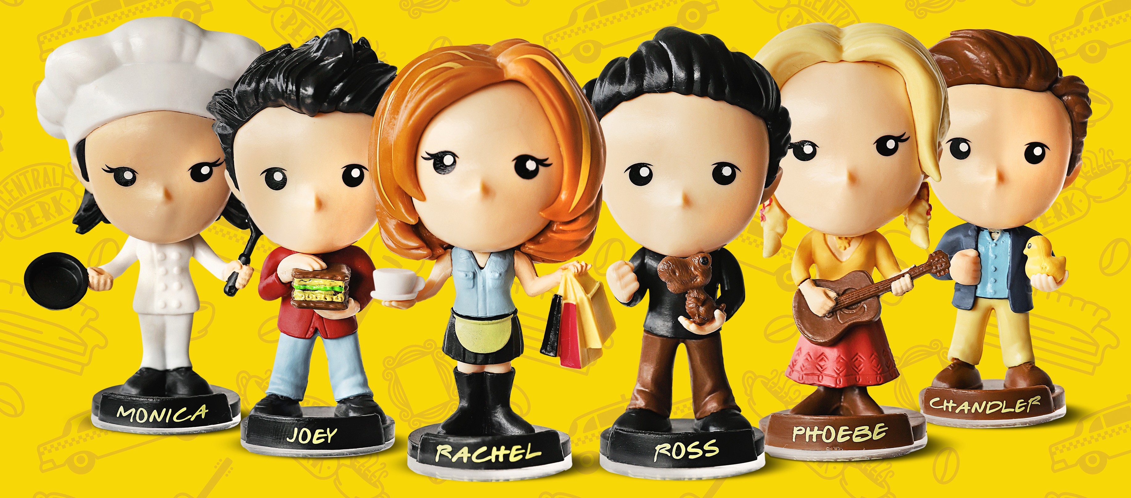 Friends vira tema de nova campanha do Bob’s com miniaturas de bonecos (Foto: Divulgação)