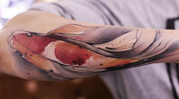 Tatuadora é especializada no estilo aquarela (Foto: Divulgação)