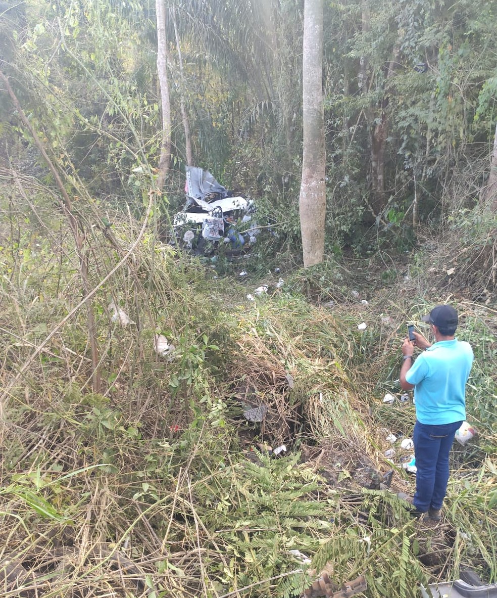 Uma enfermeira e uma técnica de enfermagem morreram em um acidente neste domingo (1º) na MT-208, entre Alta Floresta e Nova Monte Verde — Foto: Divulgação