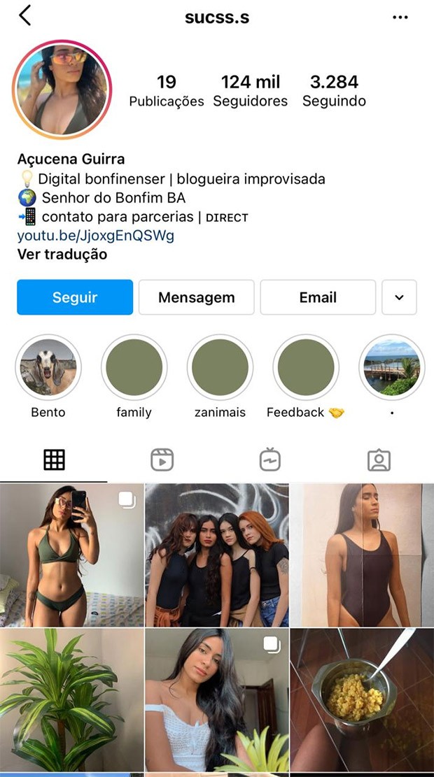 Após viralizar com vídeo do seu bode Bento, jovem da Bahia ganha mais de 120 mil seguidores em 24 horas (Foto: Reprodução/ Instagram)