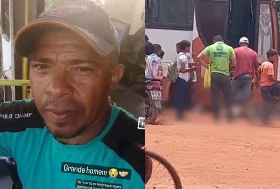 Mecânico morre após ser atropelado por ônibus durante manutenção em Aldeias Altas — Foto: Divulgação