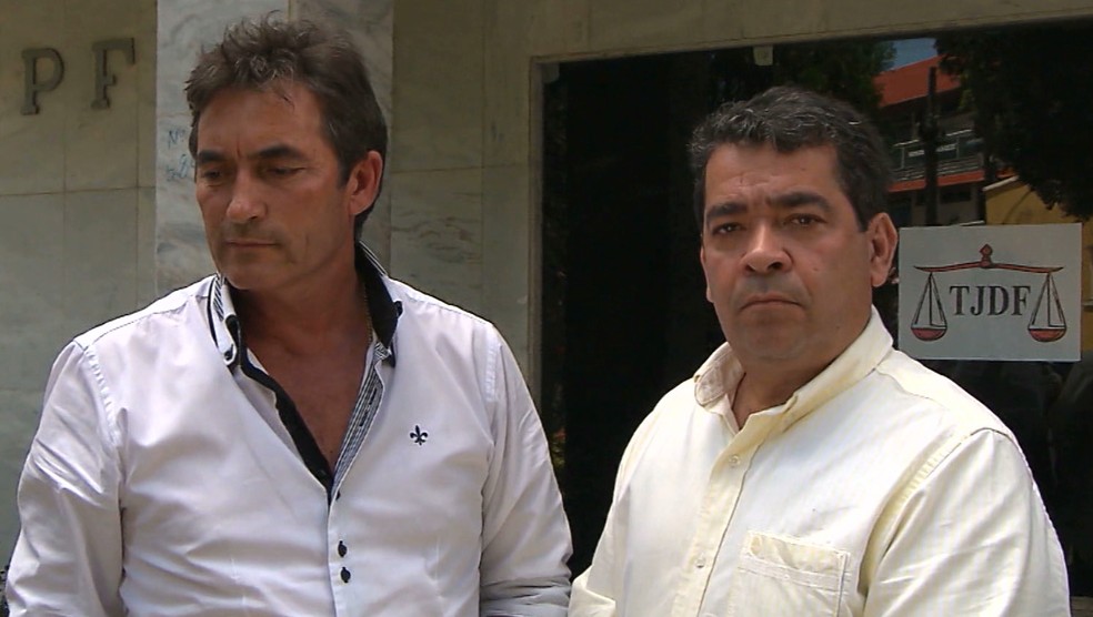 Nosman Barreiro e Amadeu Rodrigues foram eleitos no final de 2014, assumiram a FPF em 2015, mas romperam pouco tempo depois (Foto: ReproduÃ§Ã£o / TV Cabo Branco)