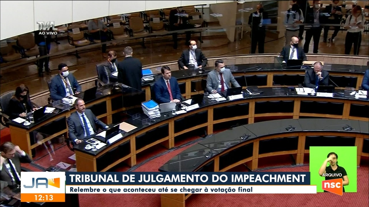 Tribunal de Julgamento do Impeachment em SC: relembre o que aconteceu durante a votação