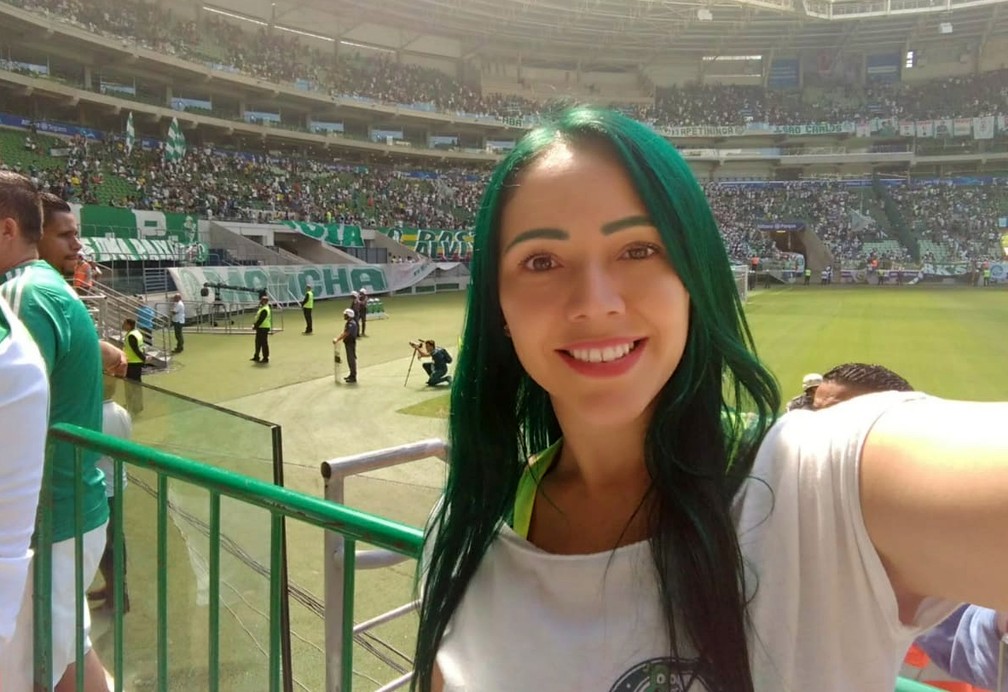 Luara Guedes, torcedora do Palmeiras — Foto: Arquivo pessoal