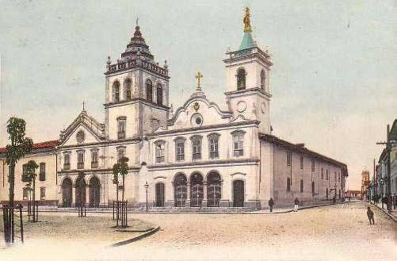 Convento do Carmo  (Foto: Militão Augusto de Azevedo, 1860)