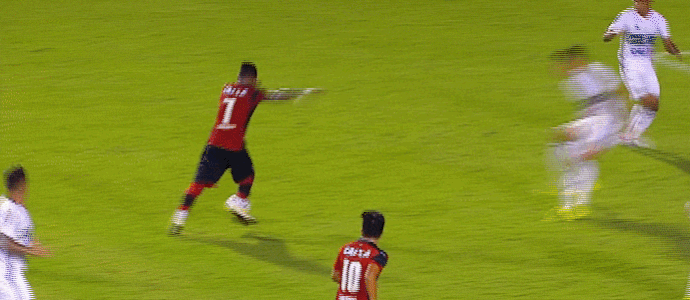 Gol de Marinho, Vitória x Coritiba (Foto: GloboEsporte.com)