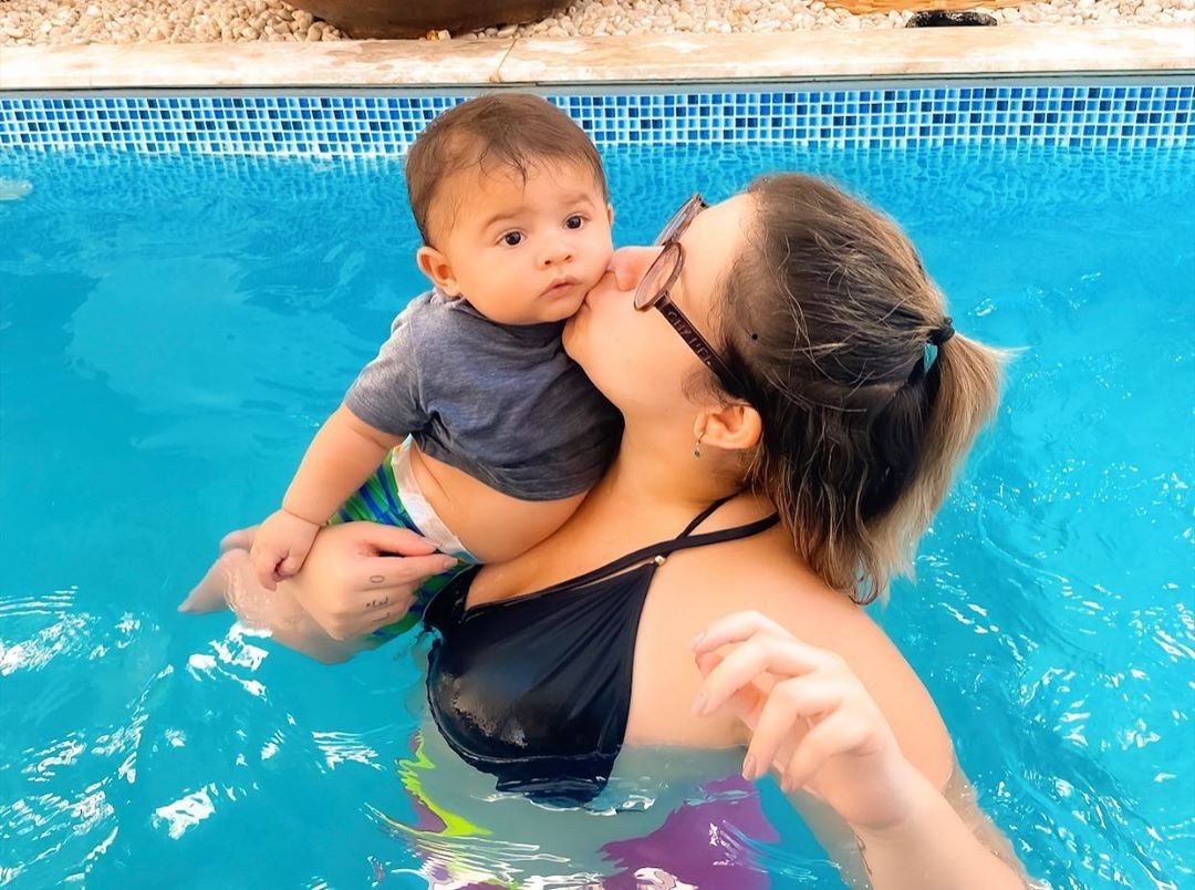 Marilia Mendonça e o filho, Leo (Foto: Reprodução / Instagram)