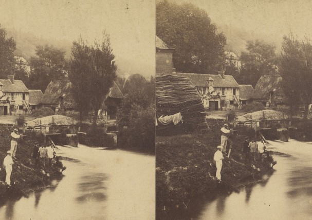 Pont-Audemer, na Normandia, em 1860. (Foto: Getty Images)