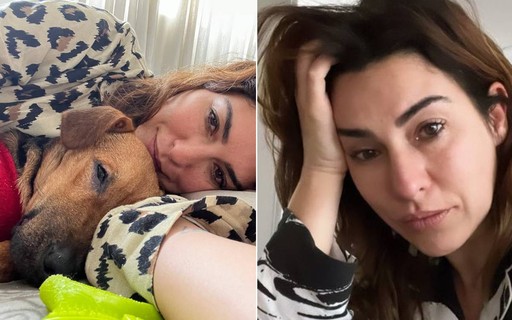 Fernanda Paes Leme chora por piora no quadro de saúde de cachorra: "Que dureza"