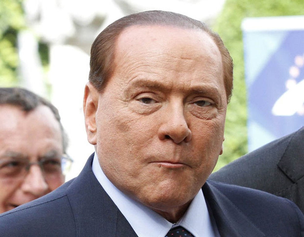 O ex-premiê italiano Silvio Berlusconi em Bruxelas, na Bélgica, em 28 de junho — Foto: AFP