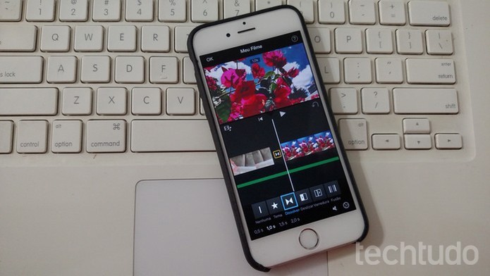 iMovie é o principal app de edição de vídeos para os celulares da Apple (Foto: Lucas Mendes/TechTudo)