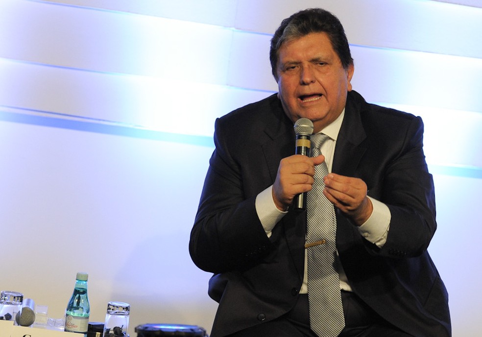 Alan GarcÃ­a, ex-presidente do Peru â€” Foto: Flavio Moraes/G1