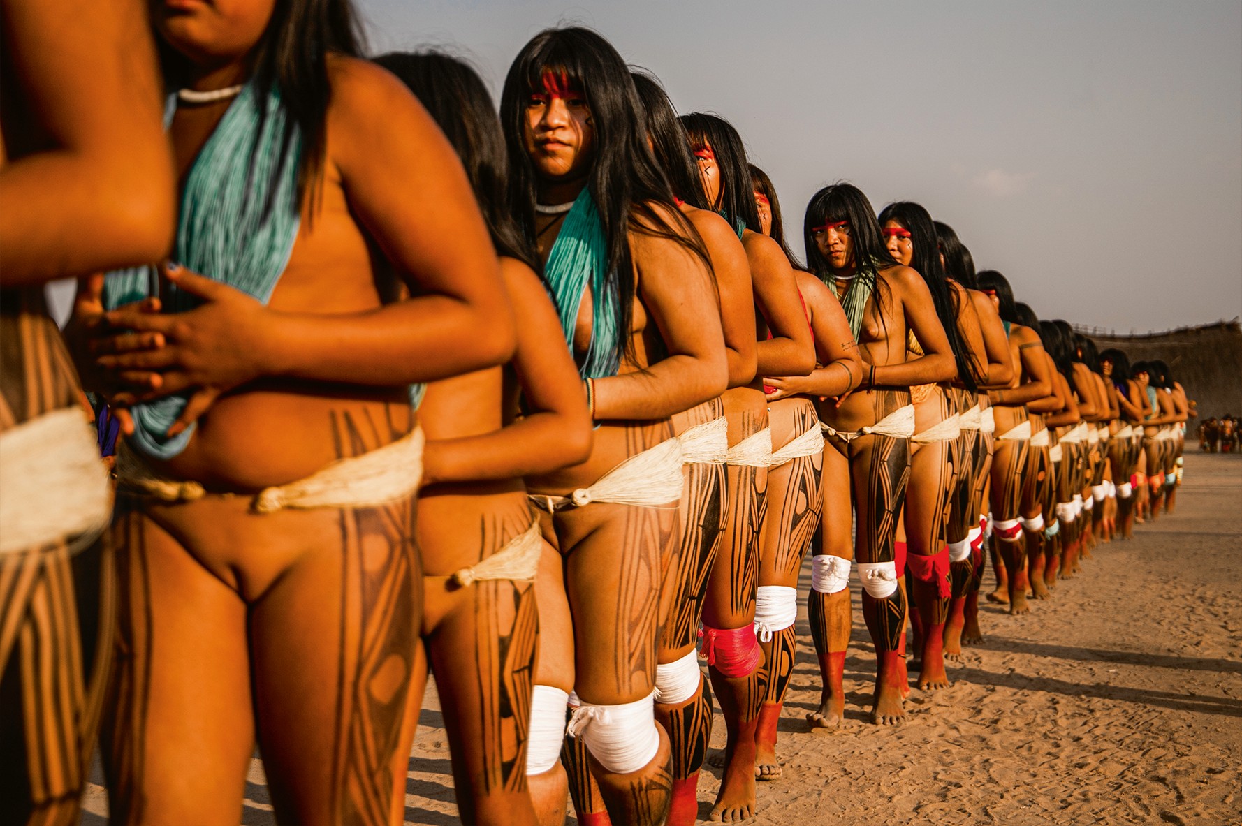 Xingu tribe naked