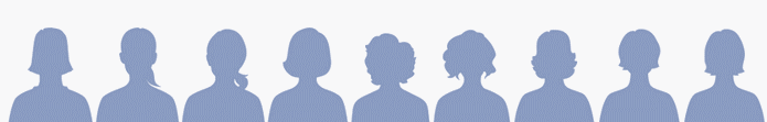 Evolução dos ícones femininos do Facebook redesenhados (Foto: Divulgação/Caitlin Winner)