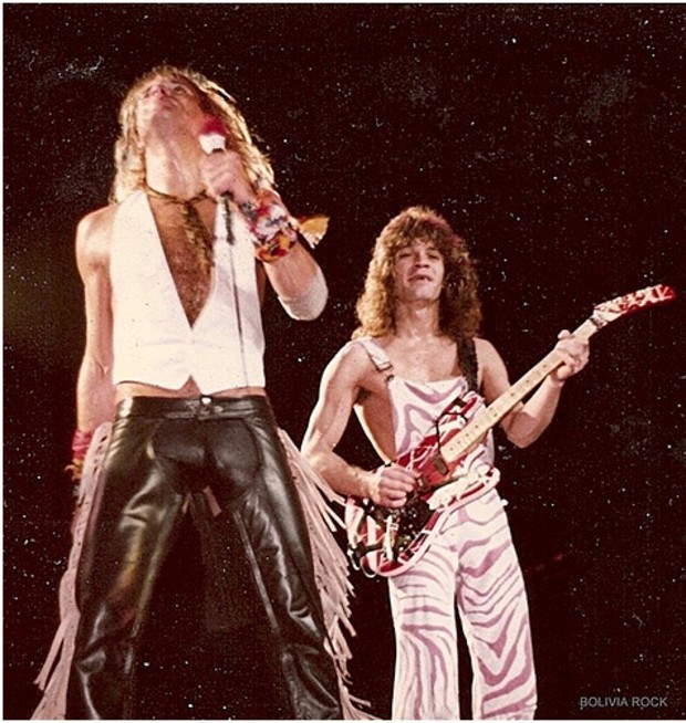 Turnê Van Halen no Brasil em 1983 (Foto: Bolivia Rock/Blog Van Halen 5150)