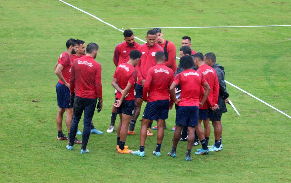 Treino do Bragantino — Foto: Danilo Sardinha/ge