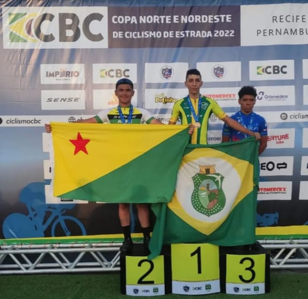 Danilo Araújo, ciclista acreano Copa Norte Nordeste de Ciclismo de Estrada — Foto: FAC/Divulgação