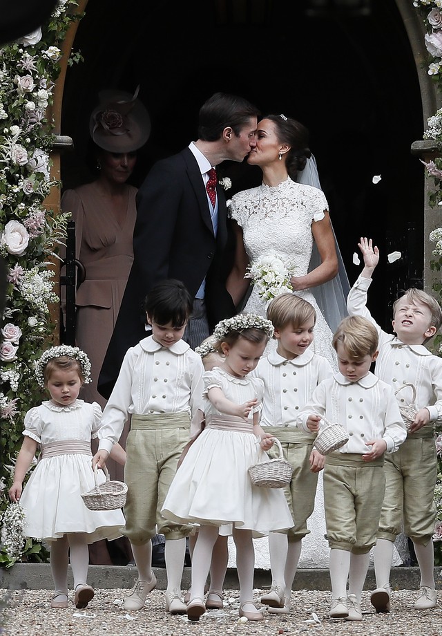 George e Charlotte no casamento de Pippa Middleton (Foto: Getty Images)