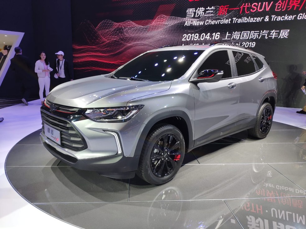 Novo Chevrolet Tracker foi mostrada no Salão de Xangai — Foto: André Paixão/G1