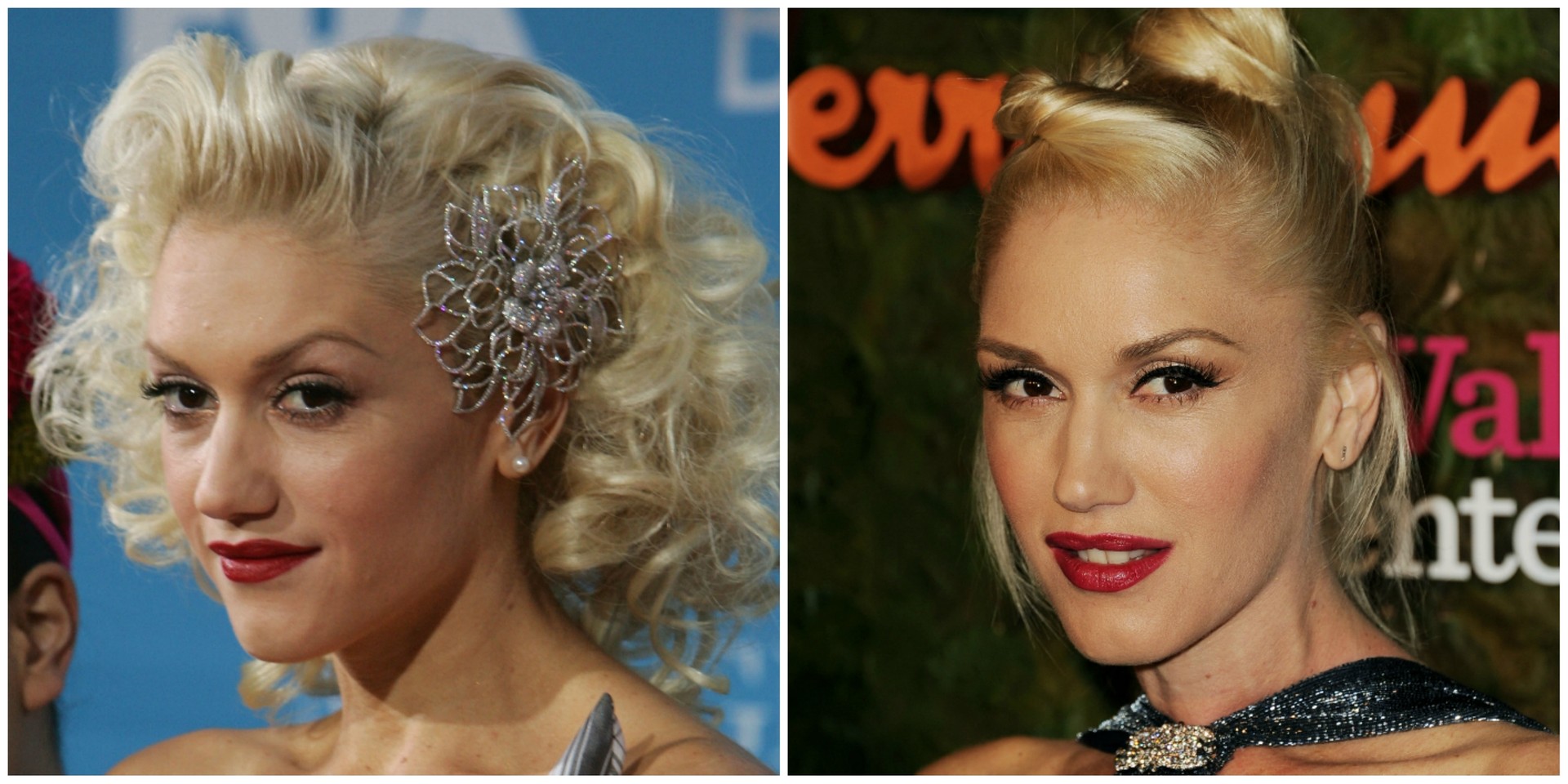 Gwen Stefani, agora (à dir.) com 44 anos. (Foto: Getty Images)