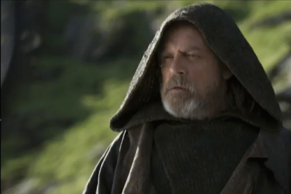 O ator Mark Hamill como Luke Skywalker em cena do aguardado Star Wars: Os Últimos Jedi (Foto: Reprodução)
