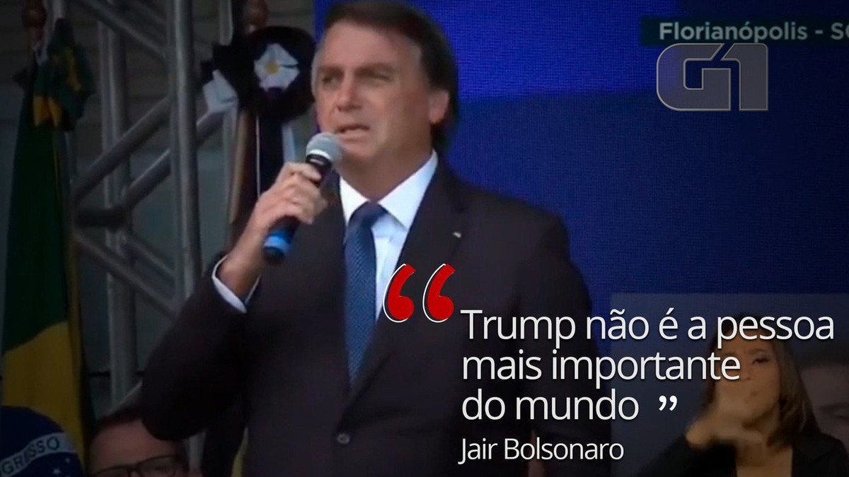 Bolsonaro diz que Trump 'não é a pessoa mais importante do mundo'