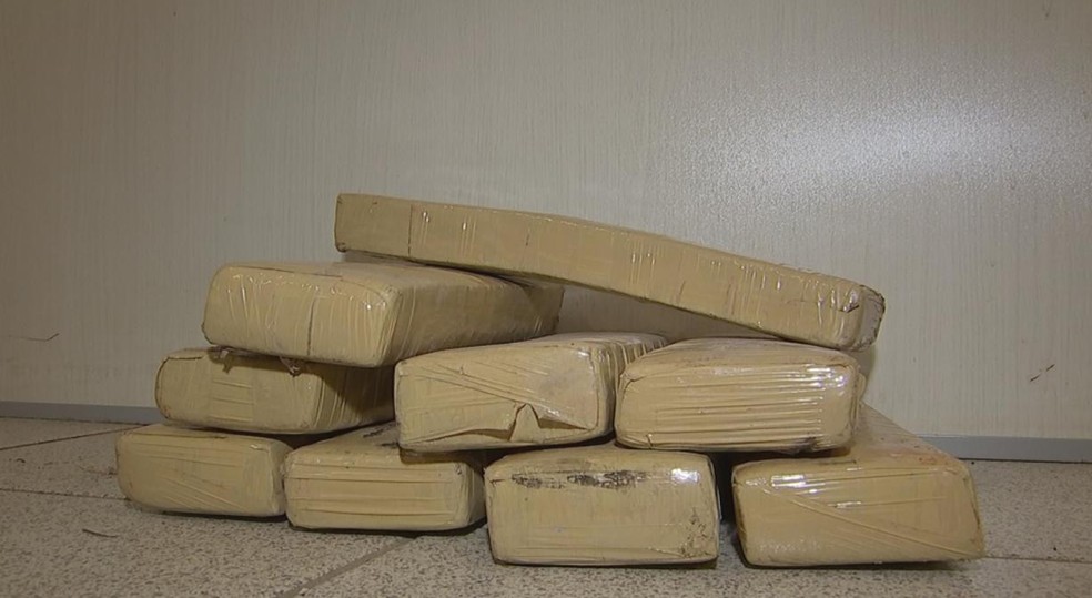 Droga estava escondida junto com carga de sucata e soja (Foto: Reprodução/TV TEM)