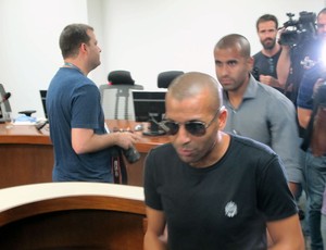Emerson Sheik e Julio César Botafogo julgamento STJD (Foto: Gustavo Rotstein)