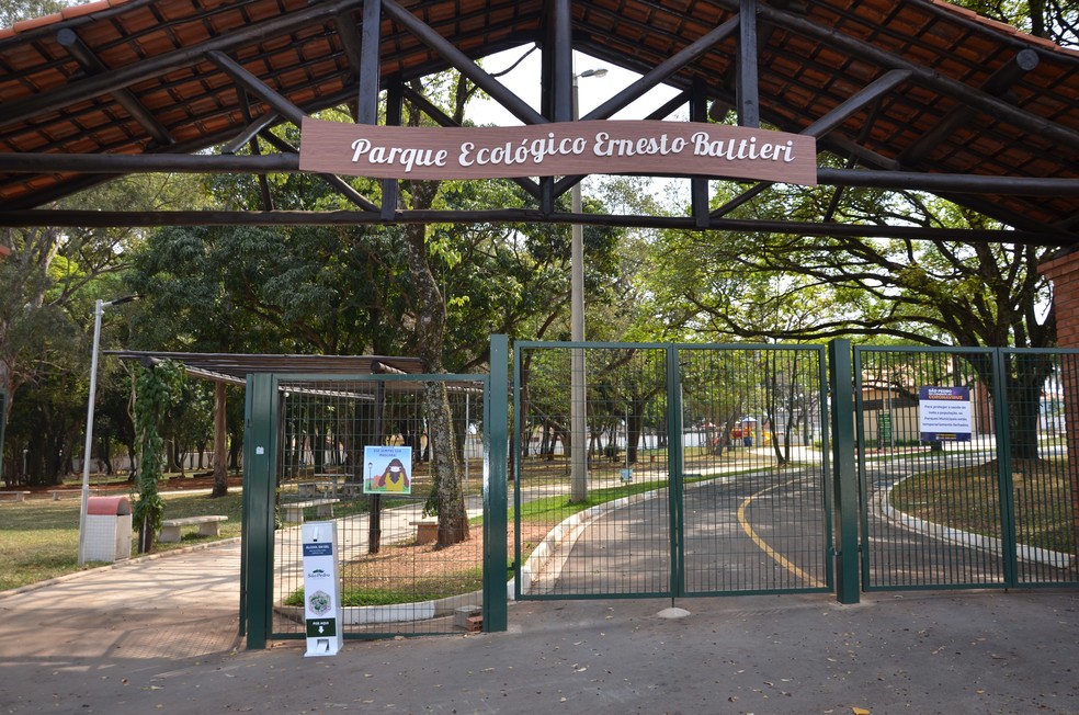 Parque Ecológico Ernesto Baltieri, em São Pedro: espaços vão adotar protocolo sanitário — Foto: Divulgação/ Prefeitura de São Pedro