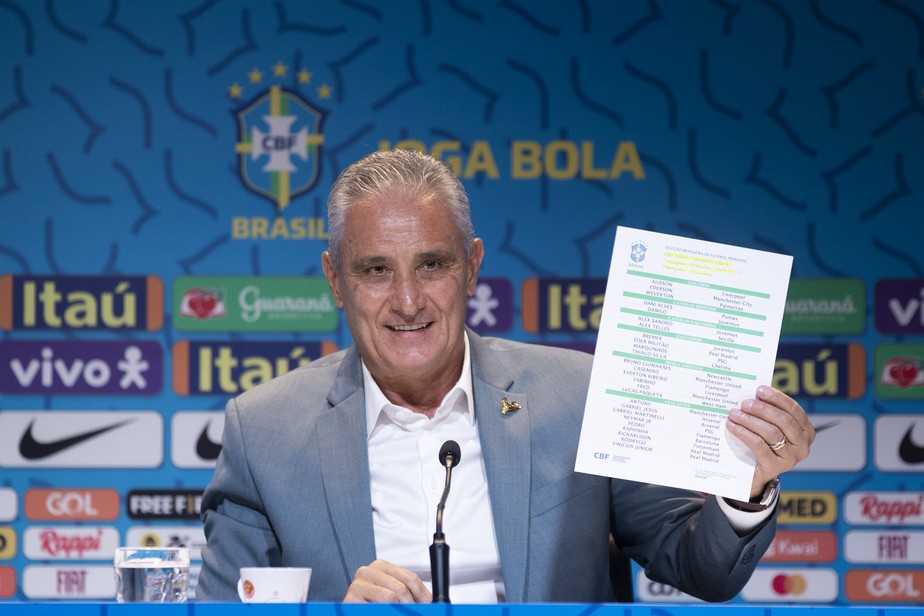 Tite convocou a seleção brasileira para a Copa do Mundo do Catar.