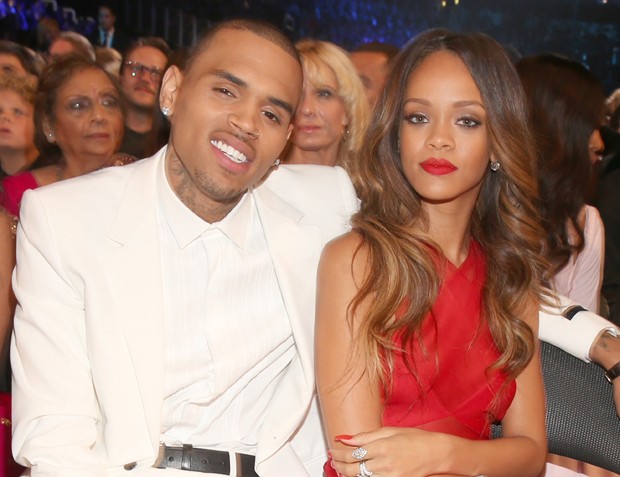 Chris Brown e Rihanna, durante o Grammy em fevereiro de 2013 (Foto: Christopher Polk/Getty Images for NARAS)