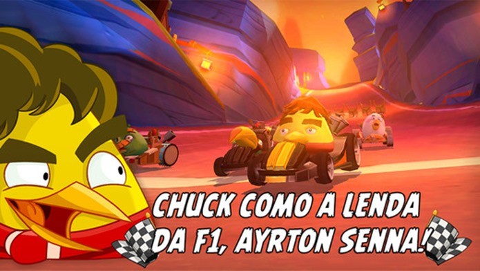 Angry Birds Go ganha pássaro inspirado em Ayrton Senna (Foto: Divulgação)
