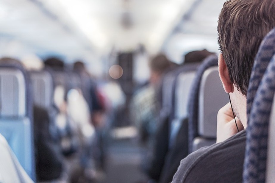 Passageiro, passageiros, avião, aeronave, assento