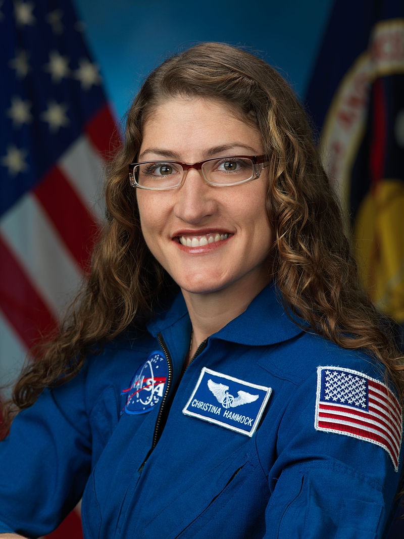 Astronauta norte-americana Christina Koch pode bater o recorde de maior tempo gasto por uma mulher em missão espacial.  (Foto: NASA)