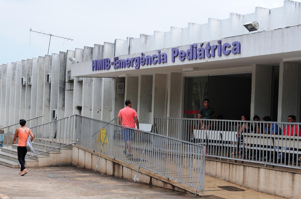 Entrada da emergência do Hospital Materno Infantil de Brasília (Hmib) — Foto: Renato Araújo/Agência Brasília