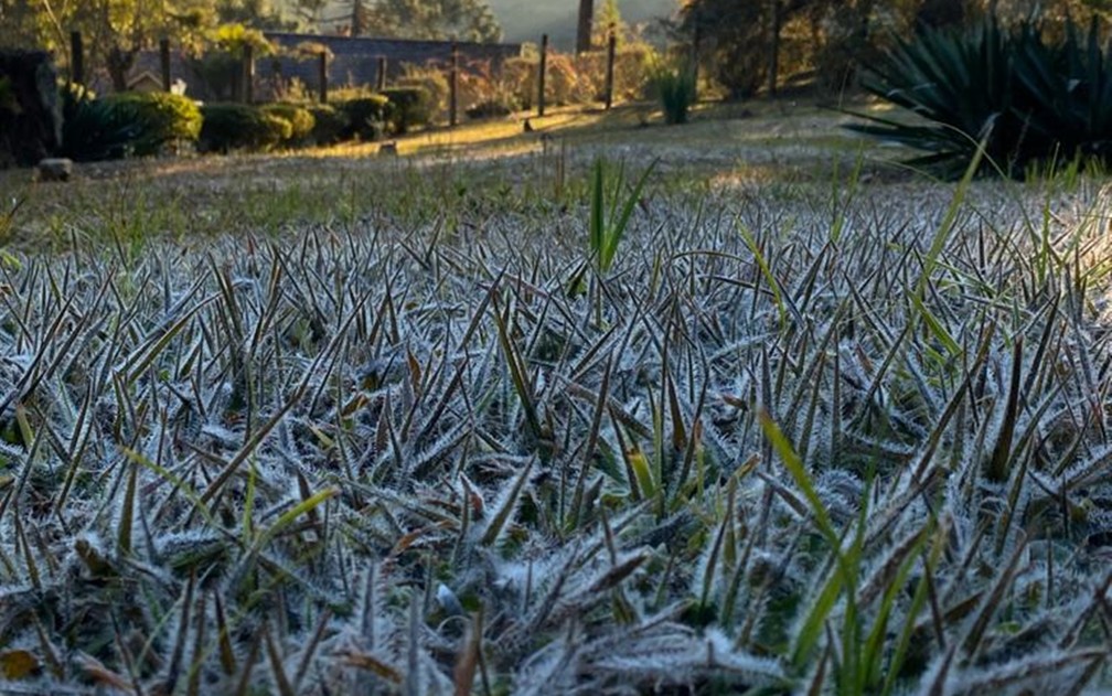 Sul de Minas tem menores temperaturas do estado nesta sexta-feira — Foto: Nelson Pacheco