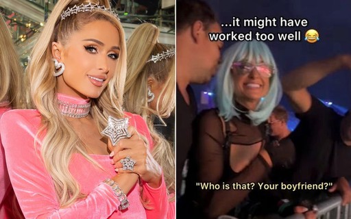 Paris Hilton se disfarça para curtir Tomorrowland e leva cantada de homem