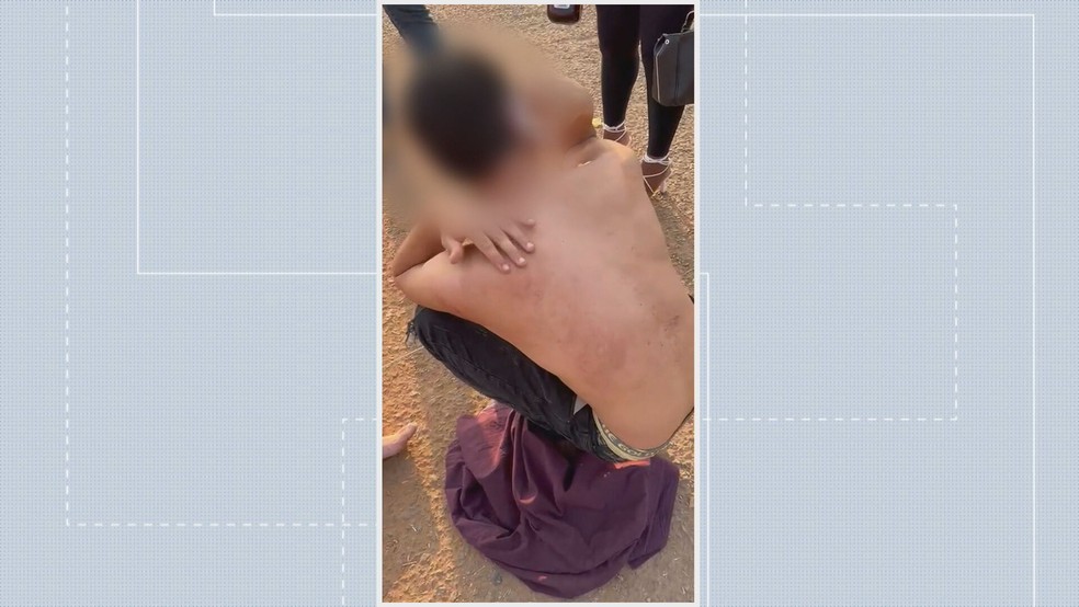 Seguranças da Expoabra, na Granja do Torto, são acusados de agressão — Foto: Reprodução