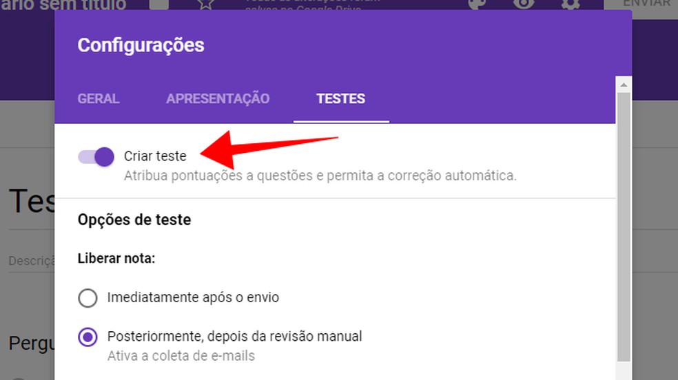 Como criar teste e prova online no Google Forms | Educação ...